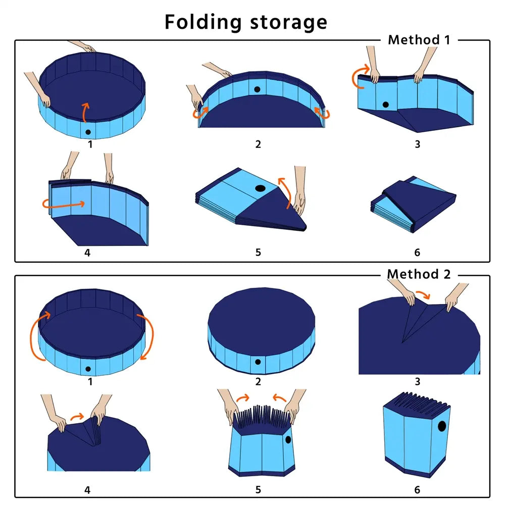 Foldable Pet Swimming Pool, Portable Dog Bath Tub Indoor and Outdoor, PVC Portable Wash Tub for Pet Dogs for Garden/Beach/Yard/Home Use